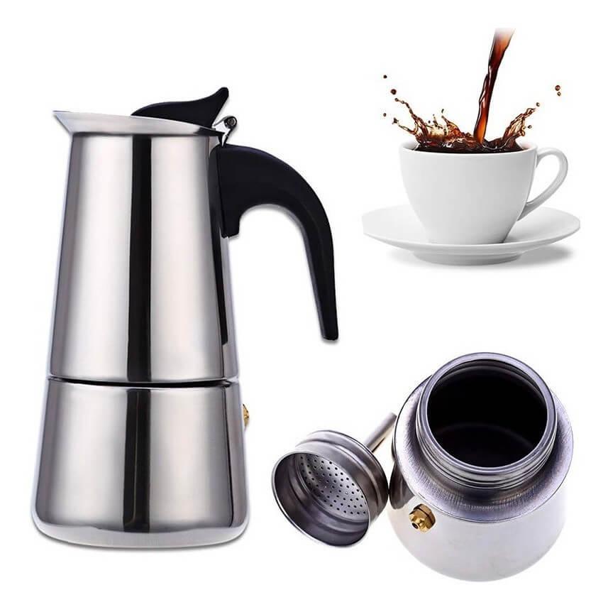 Cafeteira Italiana - Inox - 6 xícaras