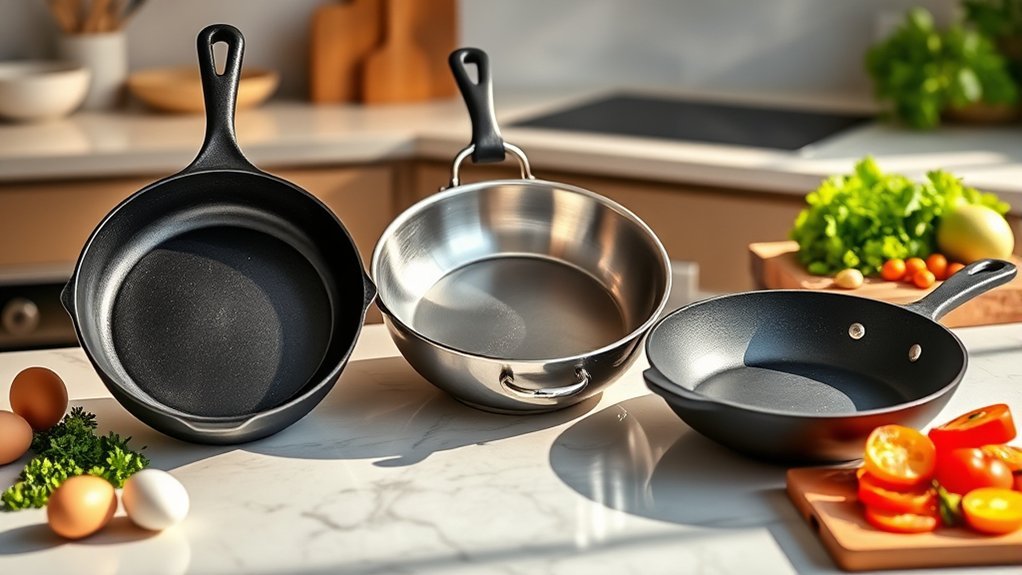 balanced frying pan selection