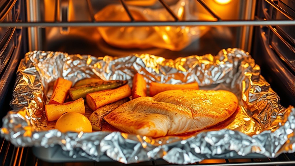 broil safely with aluminum
