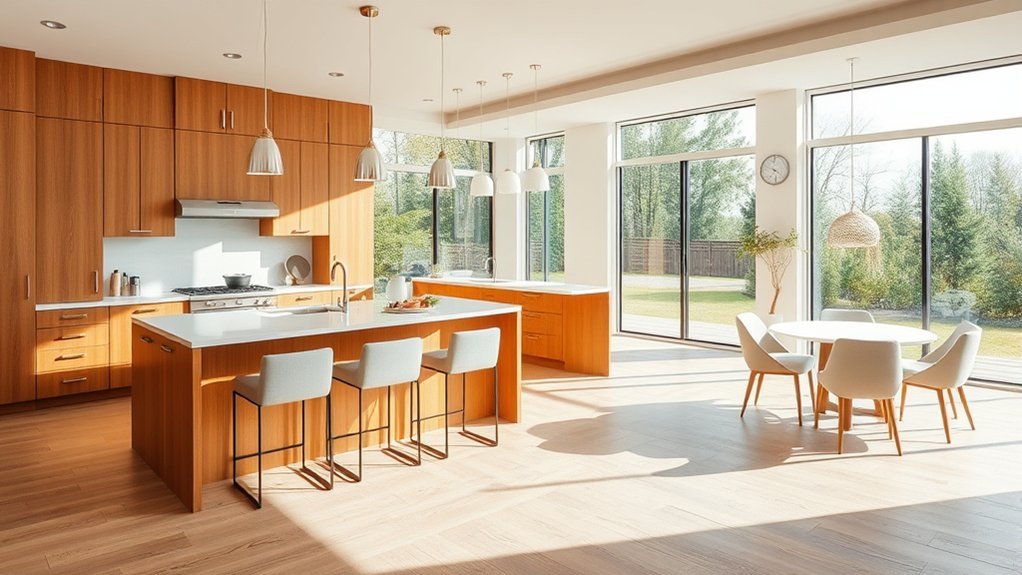 casual dining area in an eat-in kitchen