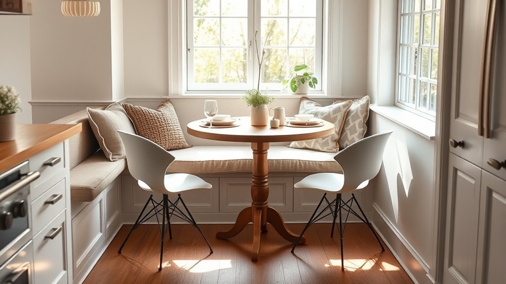 cozy space saving dining retreat