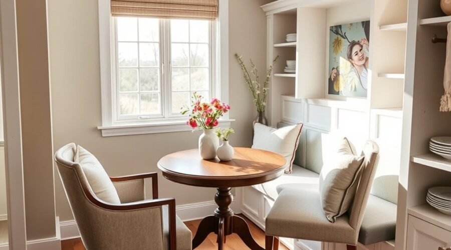 create a cozy breakfast nook