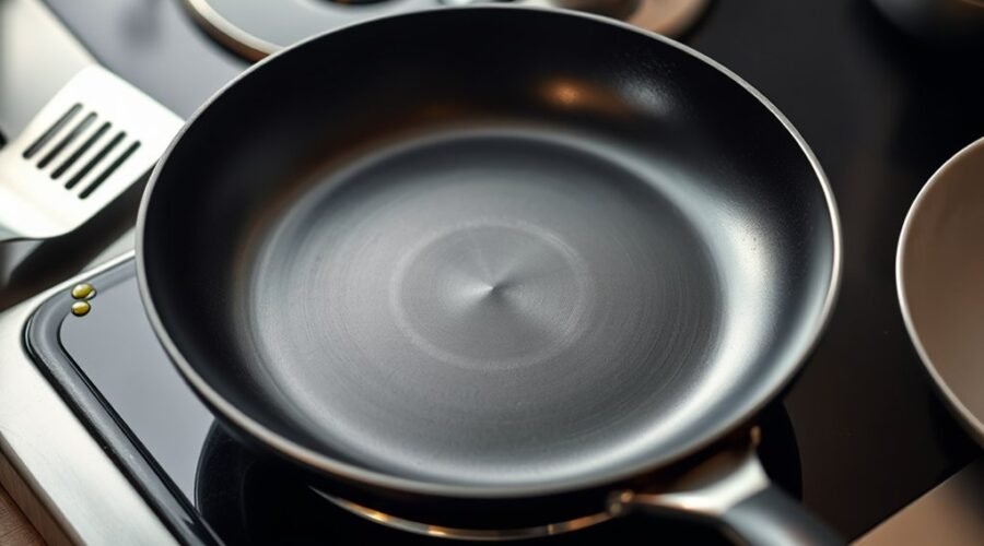 frying pans with domed shapes
