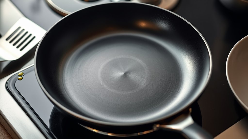frying pans with domed shapes