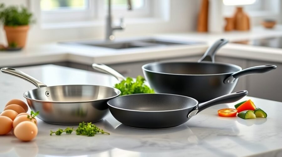 ideal frying pan features