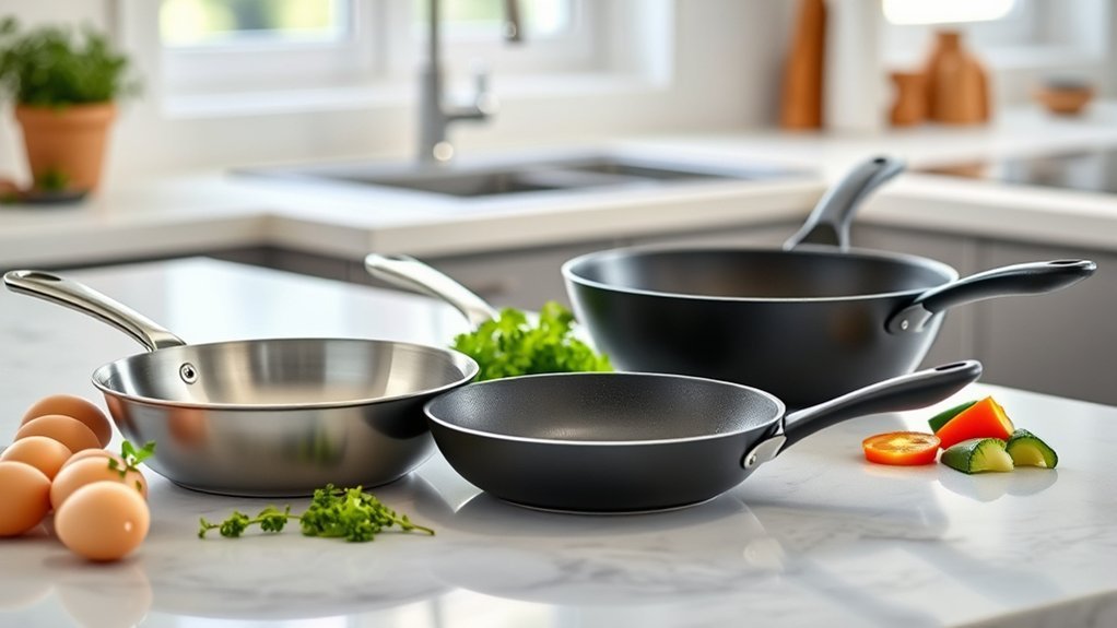 ideal frying pan features