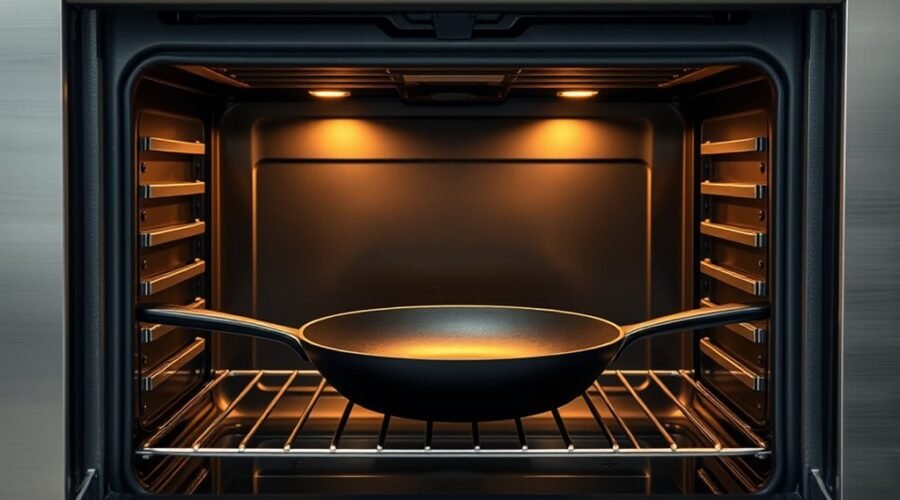 nonstick pan oven safety