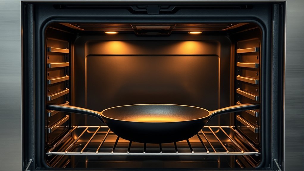 nonstick pan oven safety