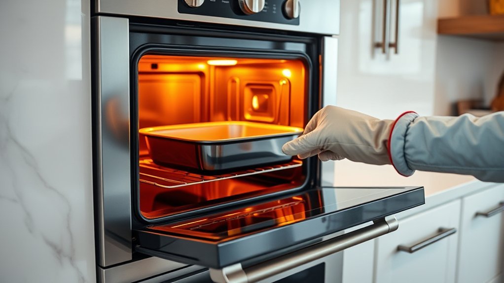 oven door open broiling