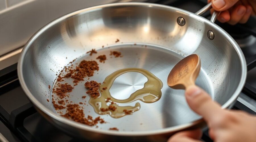 stainless steel pan sticking reasons