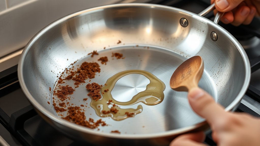 stainless steel pan sticking reasons