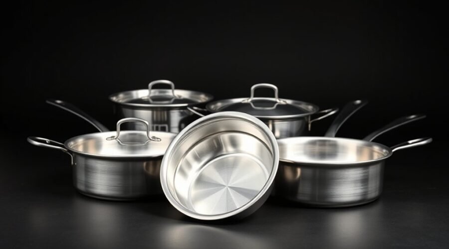 stainless steel pans composition
