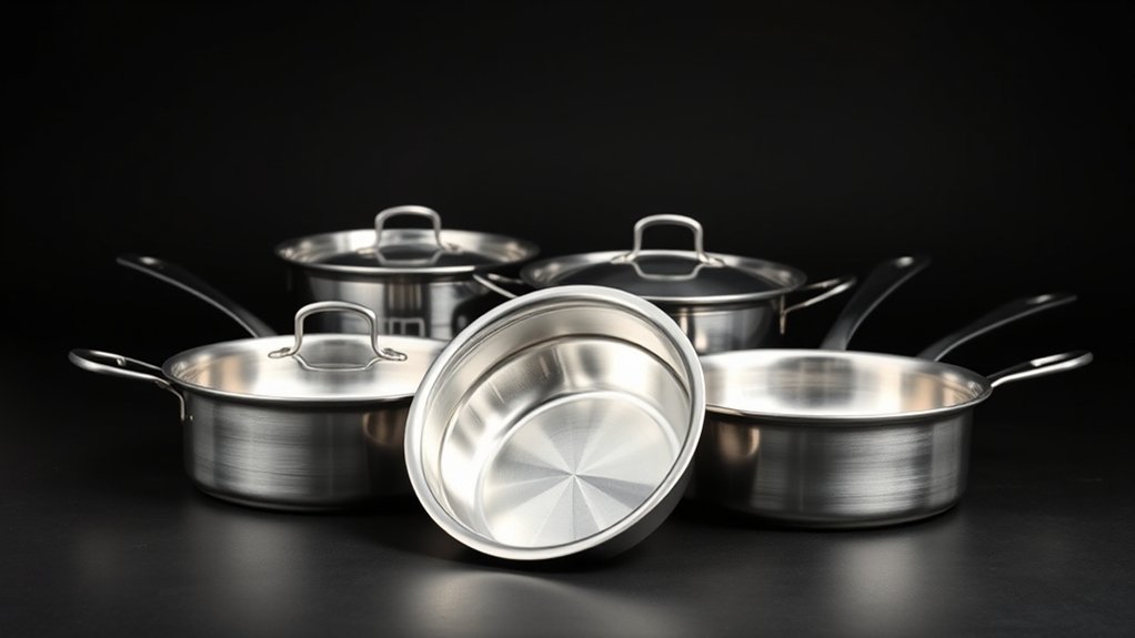 stainless steel pans composition