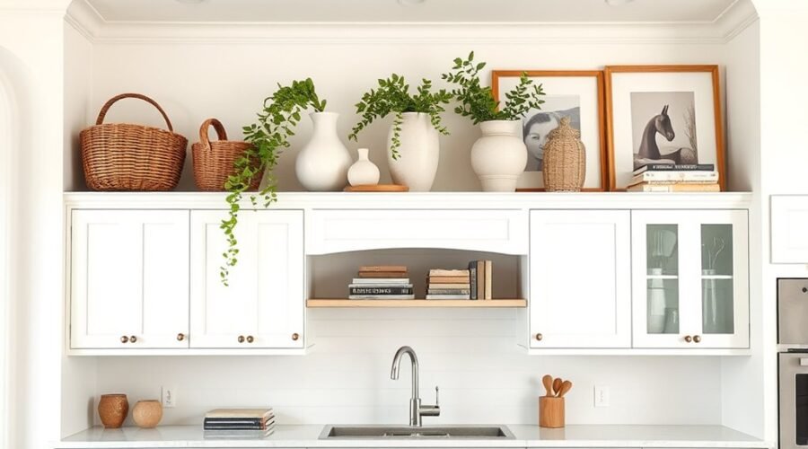 stylish kitchen cabinet decor
