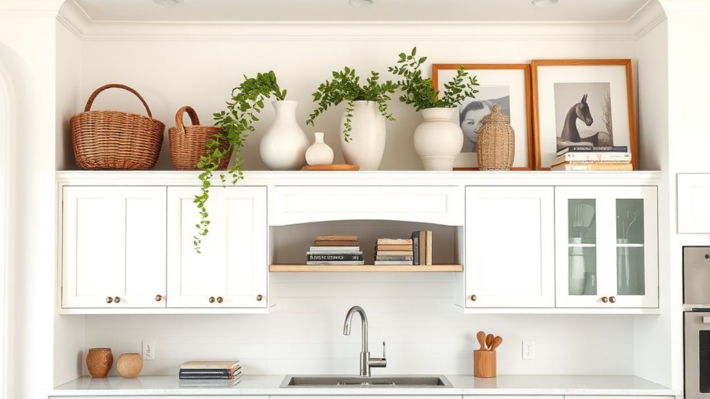 stylish kitchen cabinet decor