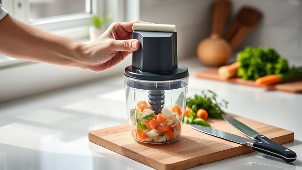 use manual food chopper