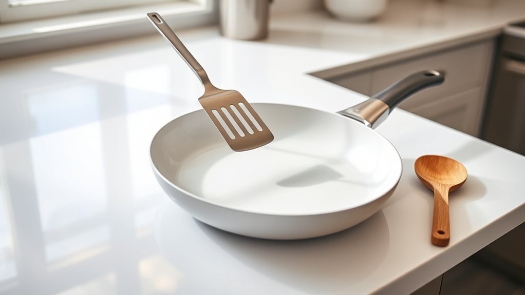 use softer utensils preferred