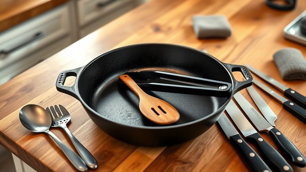 cast iron utensil guidelines