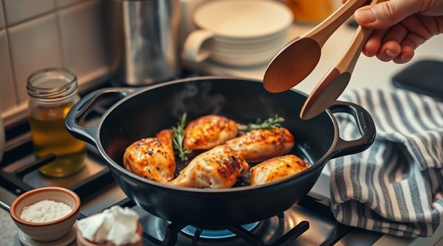 cooking with cast iron
