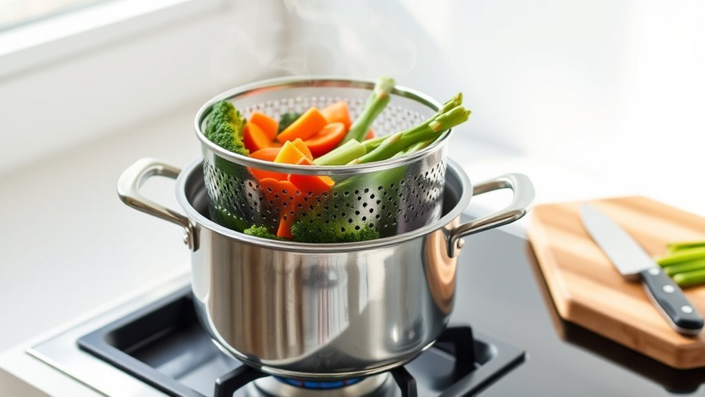 healthy cooking with steam
