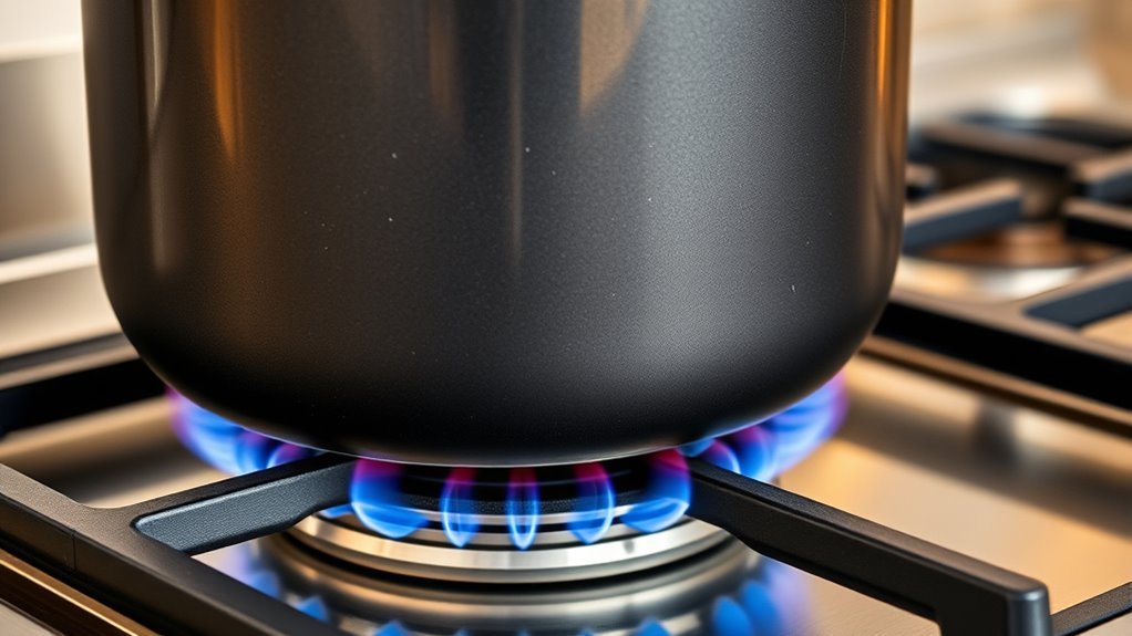 induction pots incompatible with gas