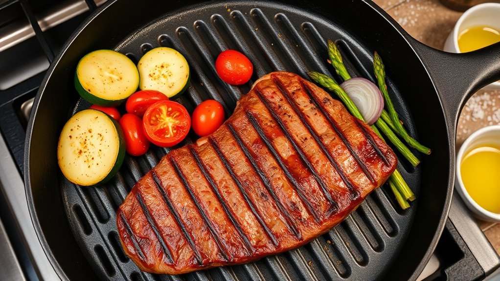 preheat oil arrange grill