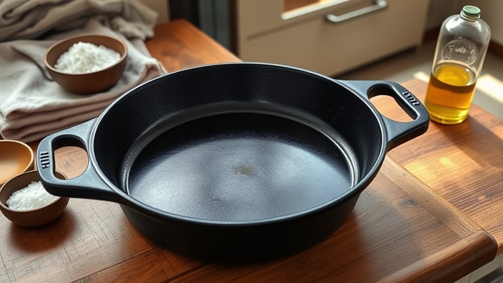 season and maintain cast iron