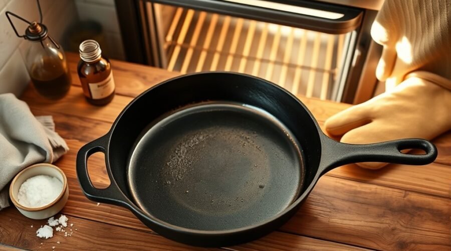 seasoning cast iron properly