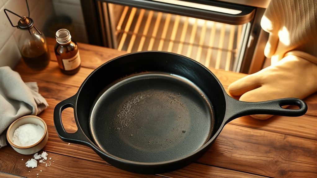 seasoning cast iron properly