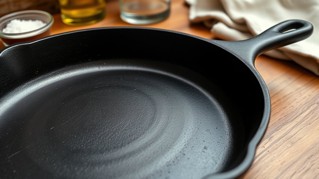 seasoning cast iron skillets