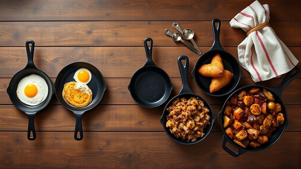 skillet size for servings