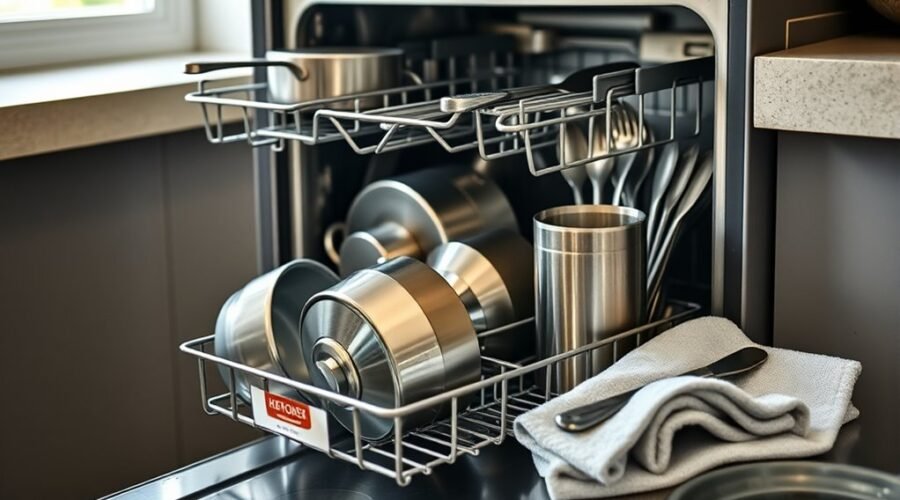stainless steel dishwasher safety