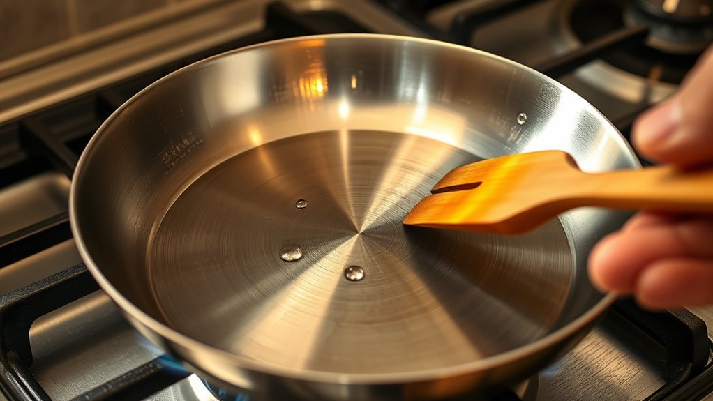 stainless steel pan temperature guide
