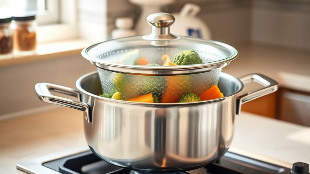 steamer saucepan for nutritious cooking