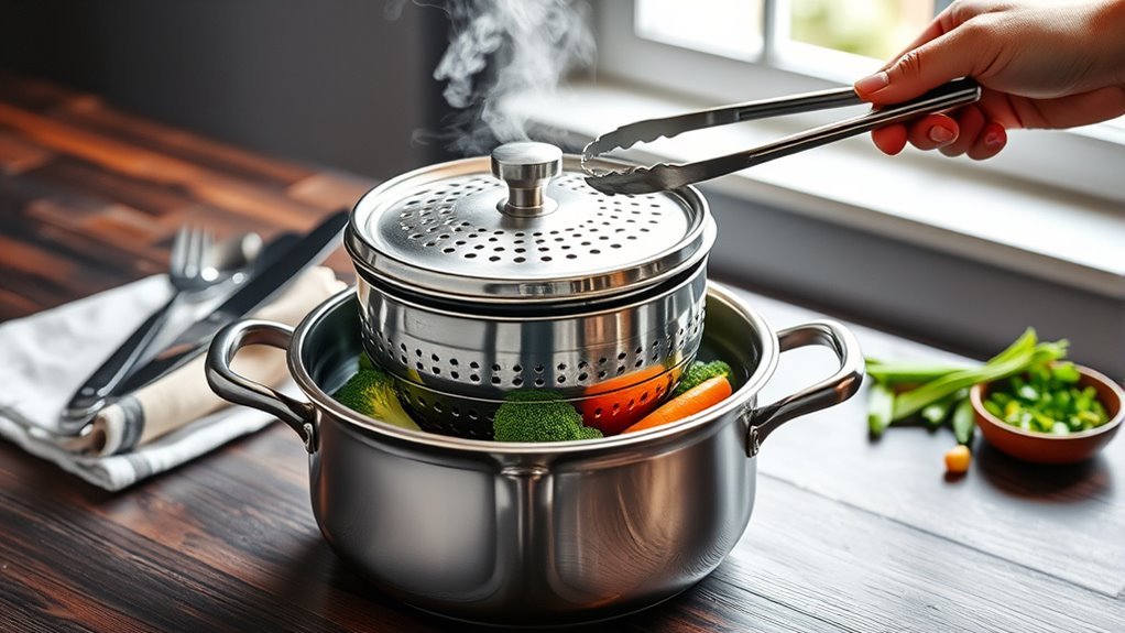 steaming food with efficiency