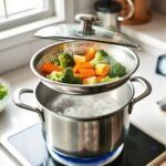 using a steamer pot