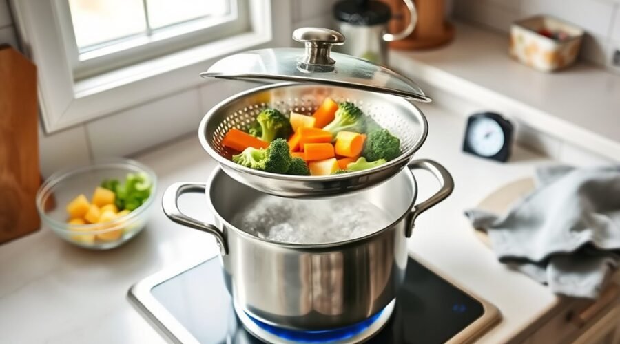 using a steamer pot