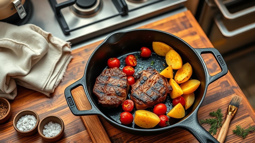 versatile cast iron cooking