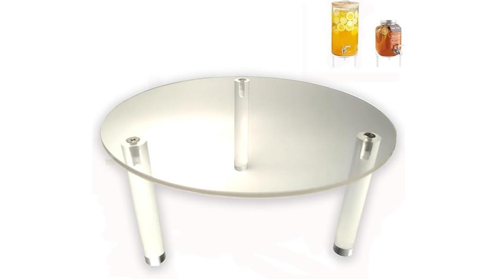 acrylic drink dispenser stand
