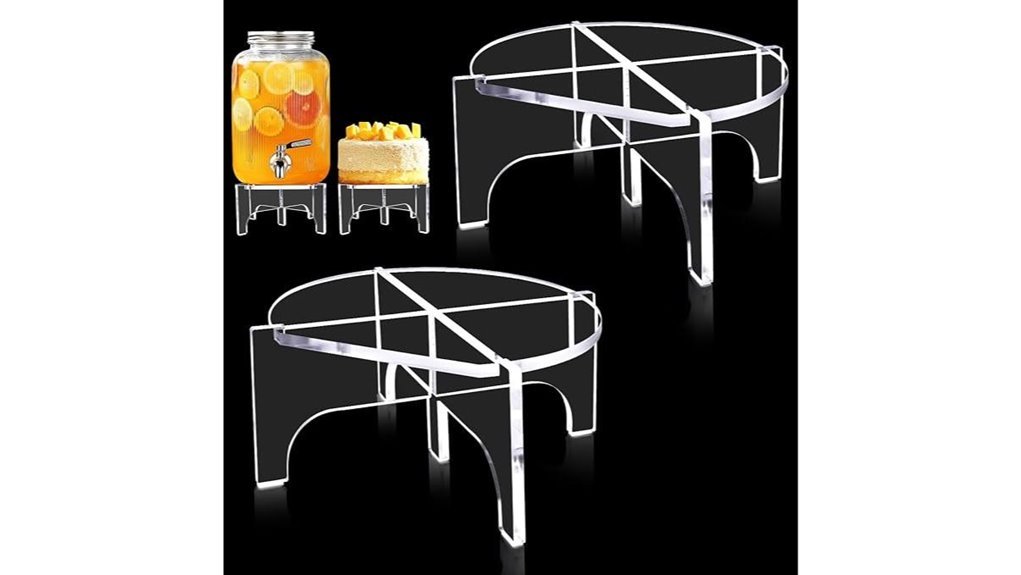 acrylic drink dispenser stands