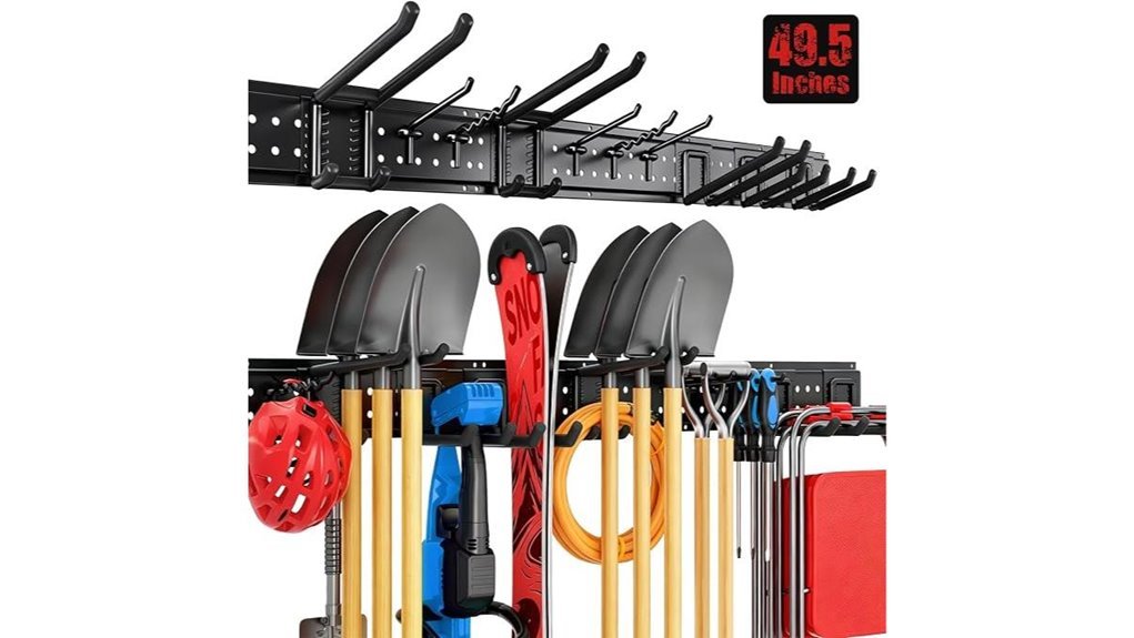 adjustable wall mounted tool organizer