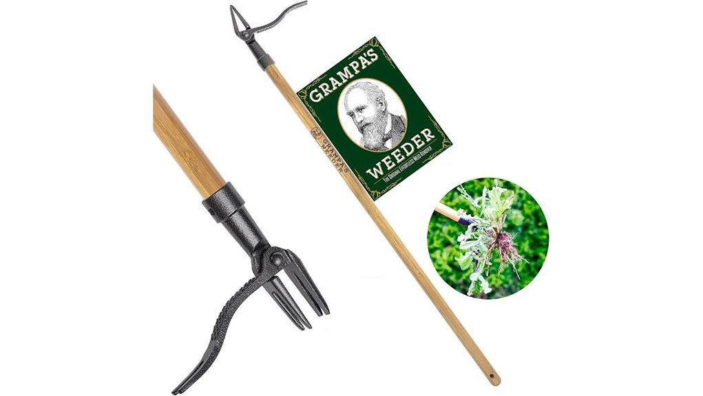 bamboo long handle weeder