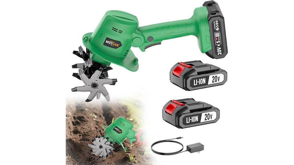 battery powered garden tiller
