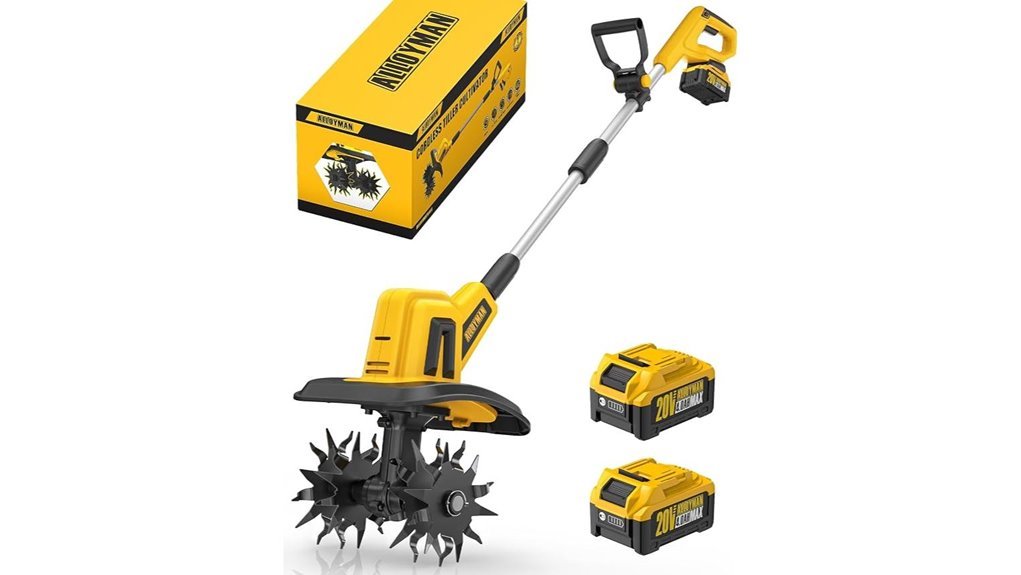 battery powered garden tiller
