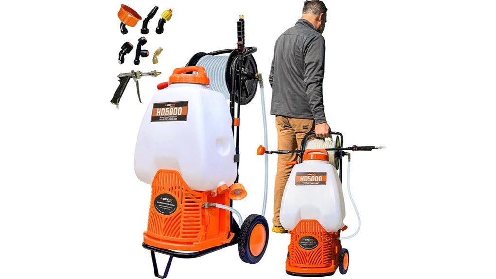 battery sprayer with cart