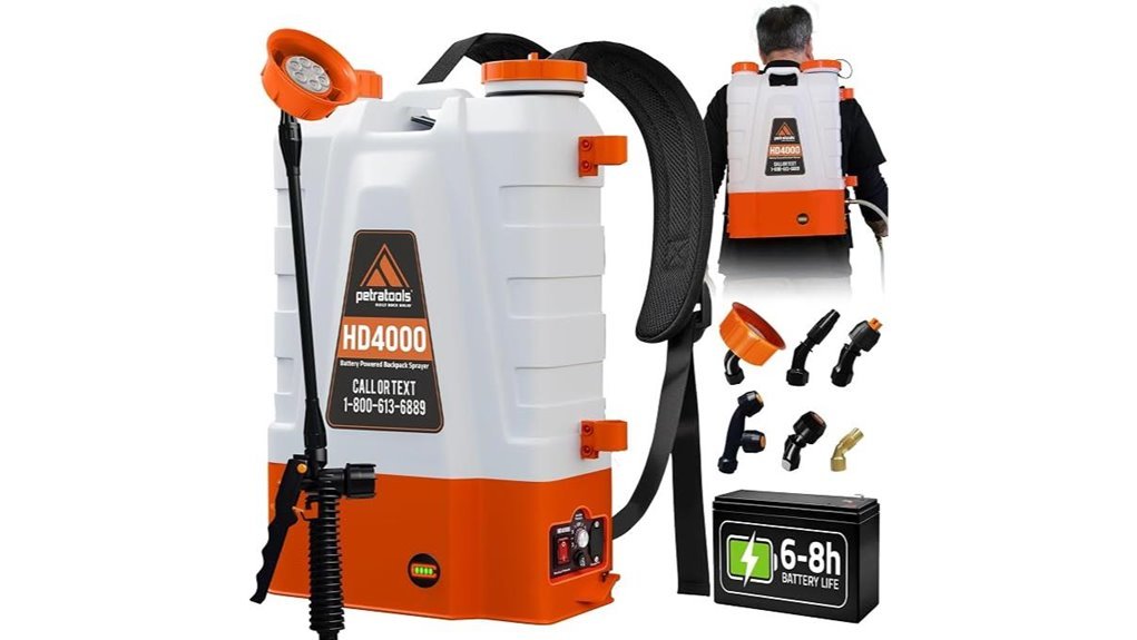 battery sprayer with nozzles
