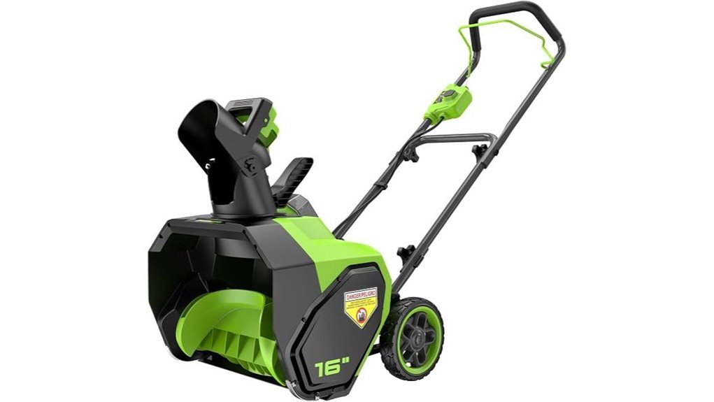 batteryless greenworks snow blower
