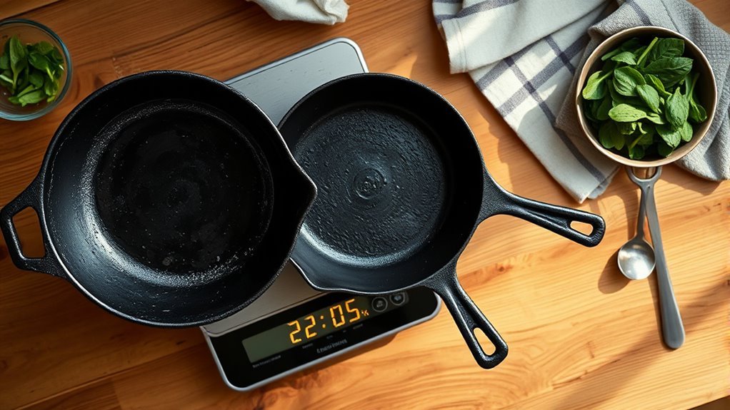 cast iron pan weights