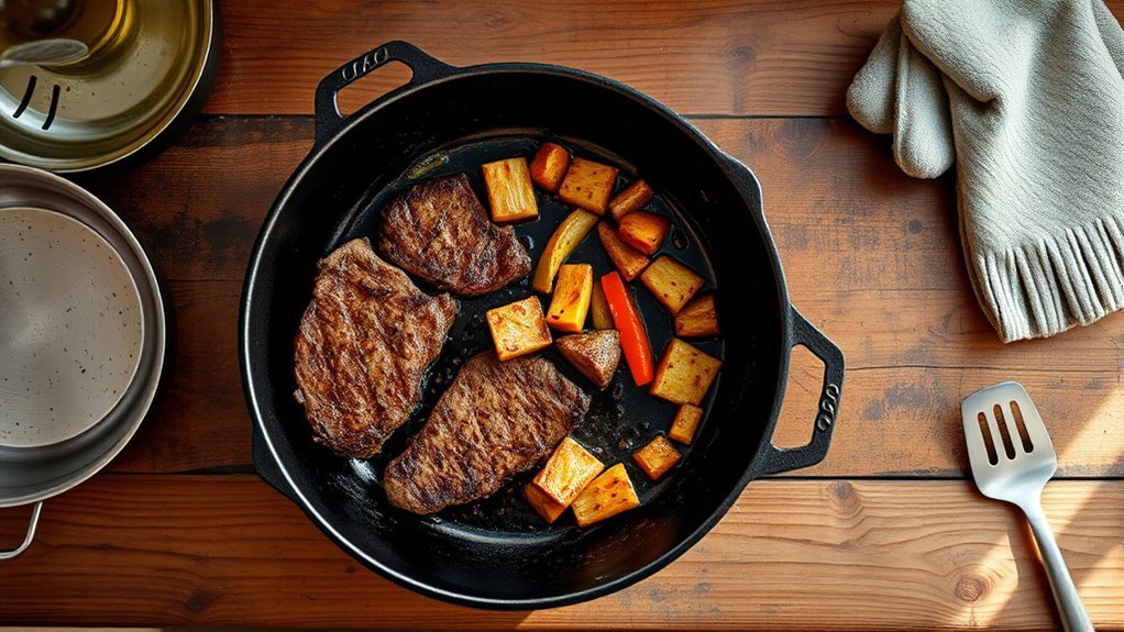 cast iron skillet advantages