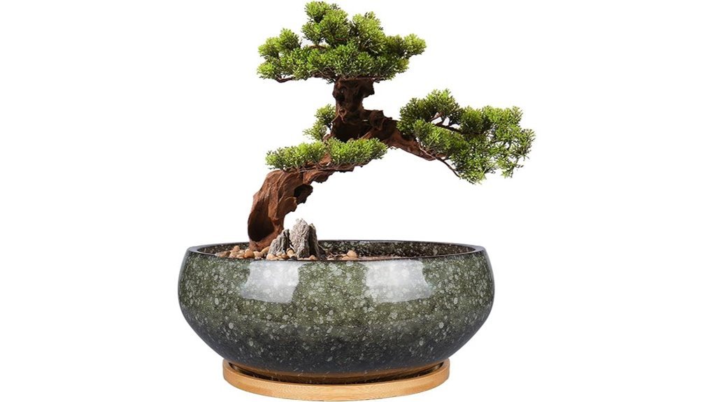 ceramic bonsai pot set